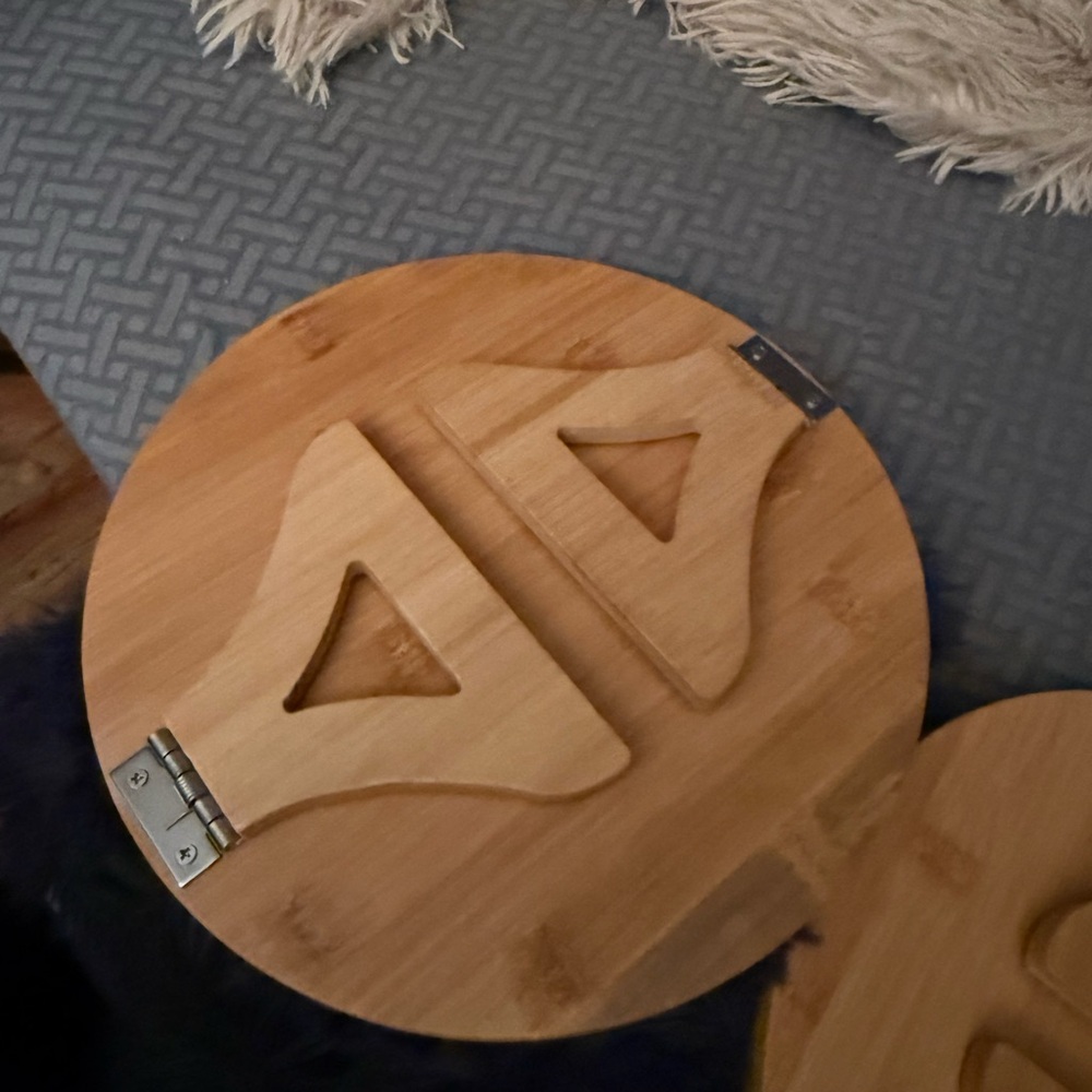 🍹 Round Bamboo sofa arm tray - Picture 11 of 11